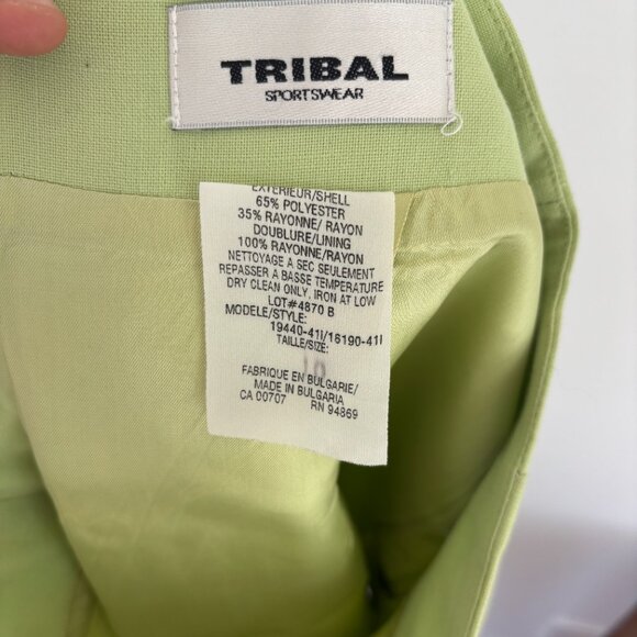 Tribal Sportswear Pistachio Green Pencil Skirt size S - Picture 3 of 3